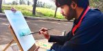 Live Watercolor Landscape Painting