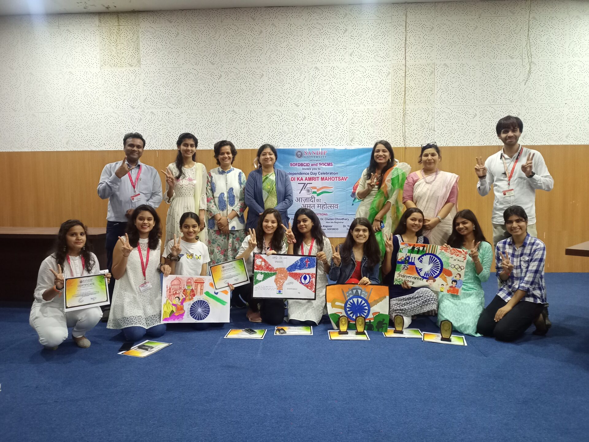 Azadi Ka Amrit Mahotsav Celebration with Poster Presentation Competition by SOFDBCID & SOCMS