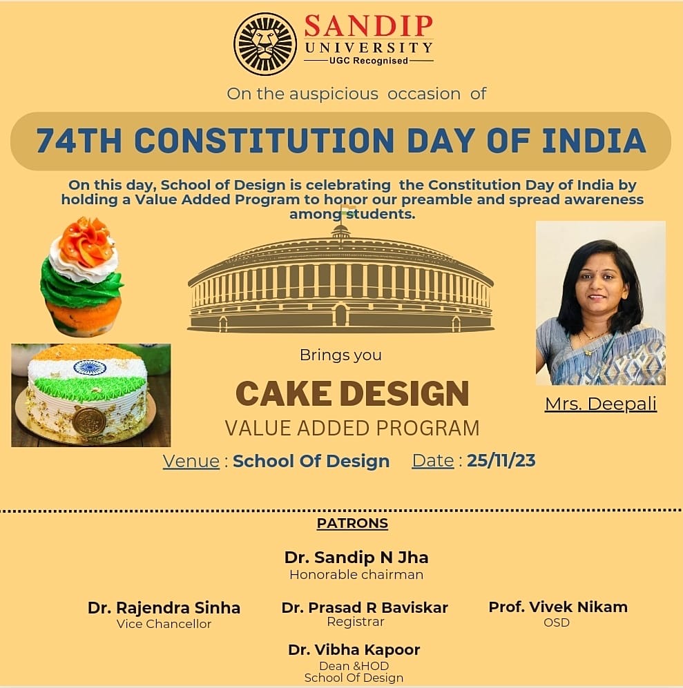 Celebrating Constitution Day in a Creative way of Cake Design Program