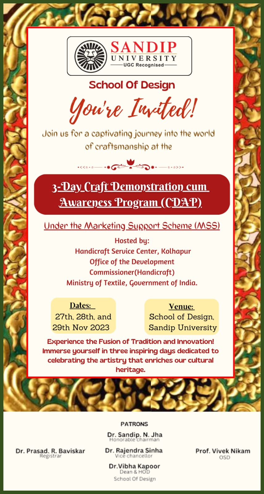 Craft Demonstration cum Awareness Program (CDAP), Ministry of Textile, Handicraft of India
