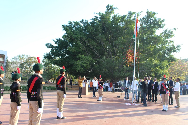 75th Republic Day organized at Sandip University