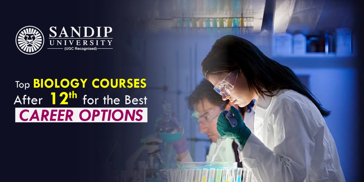 Various career paths and professions available to individuals with a background in Biology after completing 12th