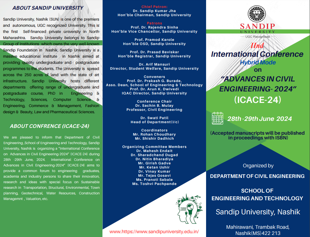 2nd International Conference Hybrid Mode on “ADVANCES IN CIVIL ENGINEERING- 2024” (ICACE-24)