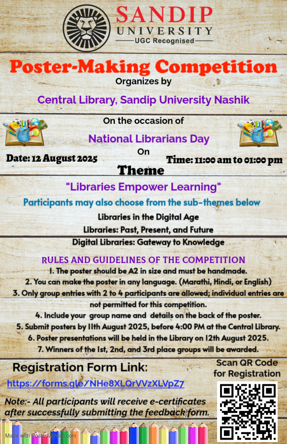 Poster Making Competition on the occasion of National Librarian Day