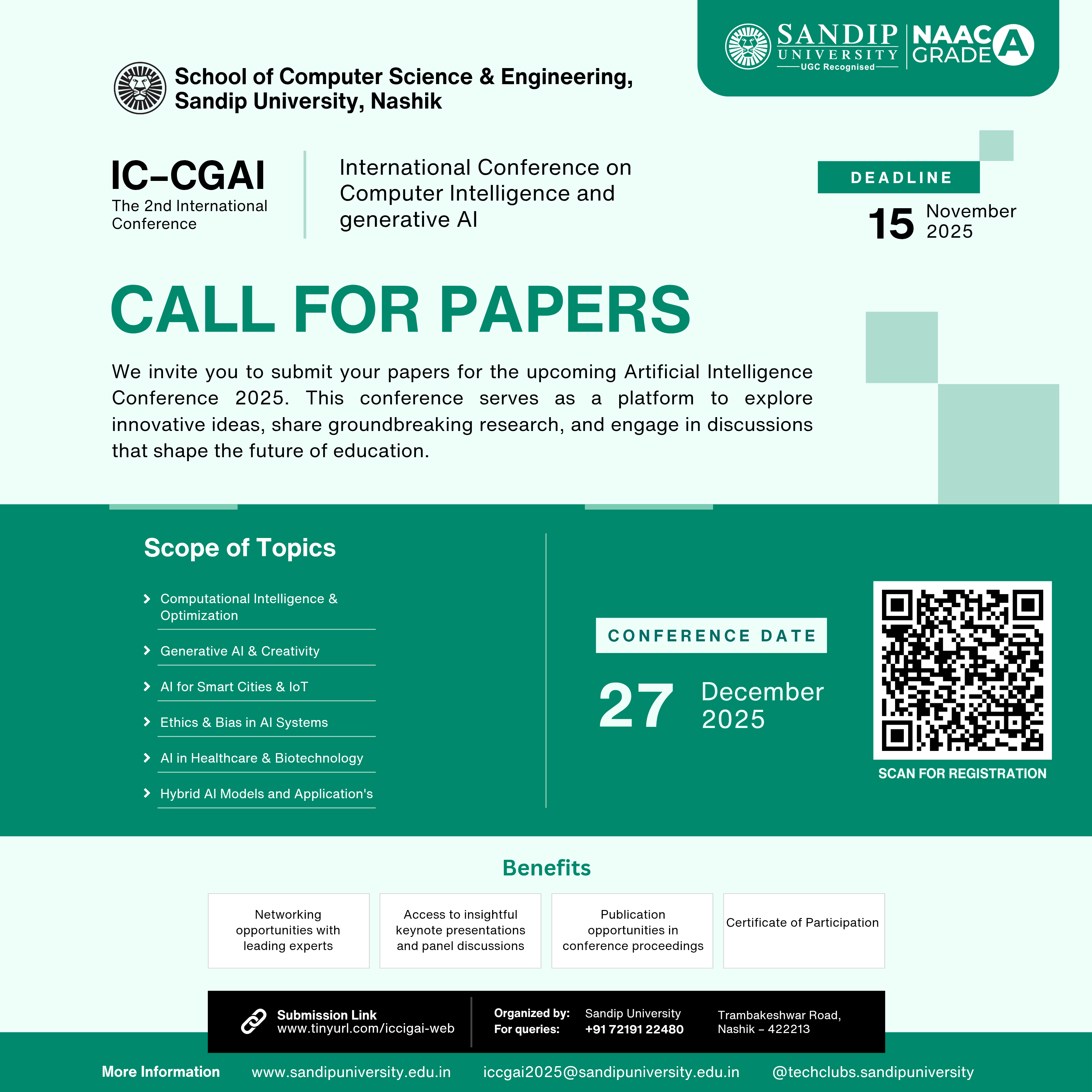 International Conference on Computational Intelligence and Generative AI (IC-CIGAI 2025)