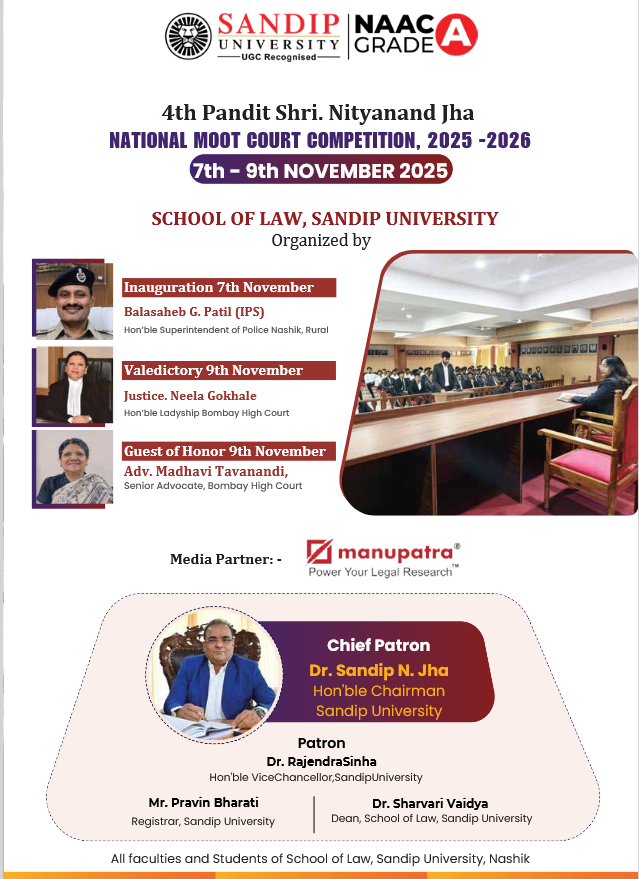 4th Pandit Shri. Nityanand Jha National Moot Court Competition, 2025