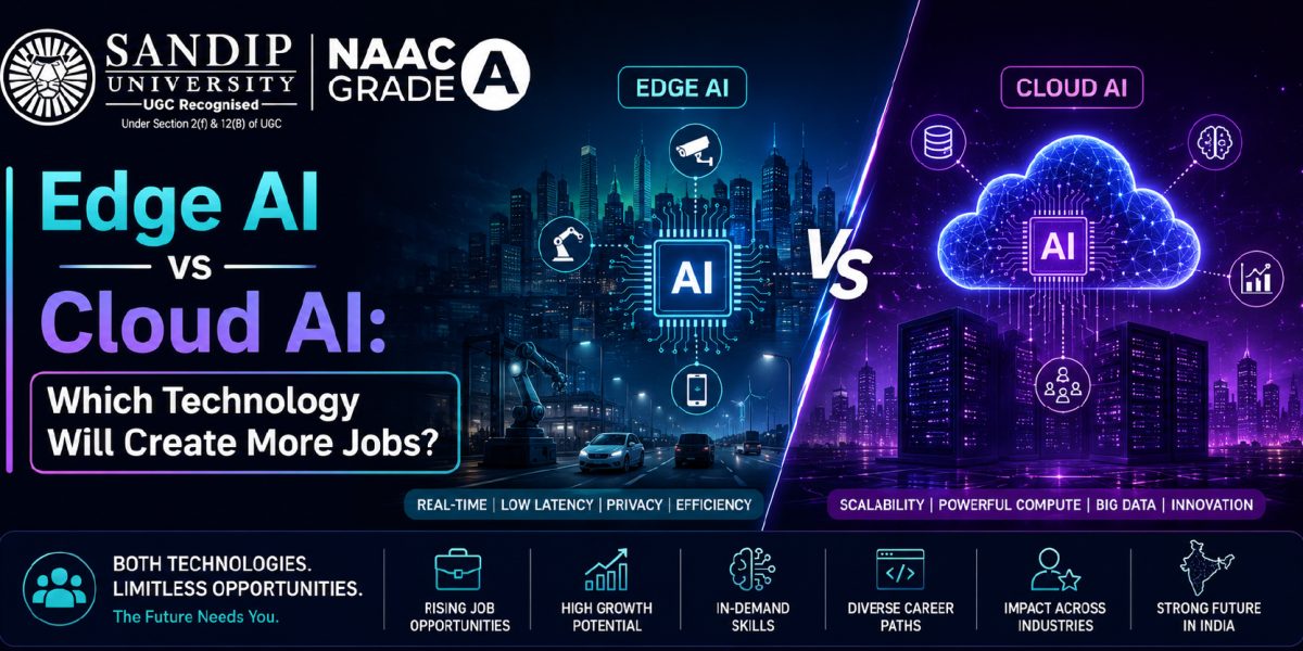 Comparison of Edge AI vs Cloud AI technologies and career opportunities for AI engineers