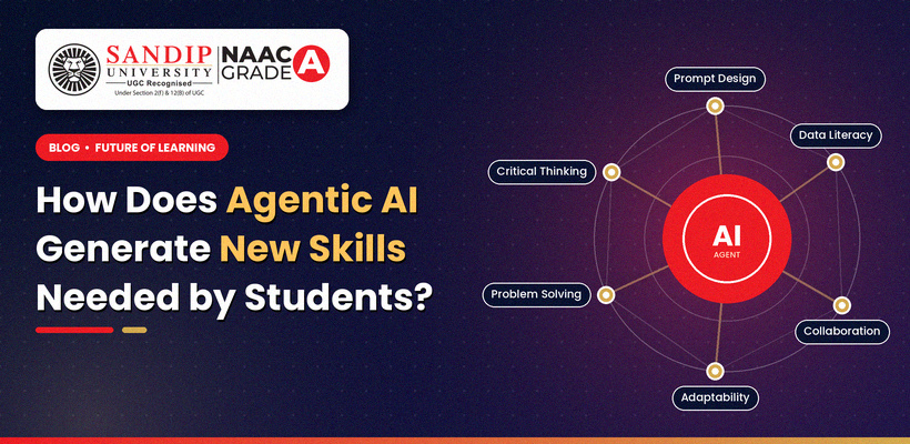 Students developing skills in agentic AI technology