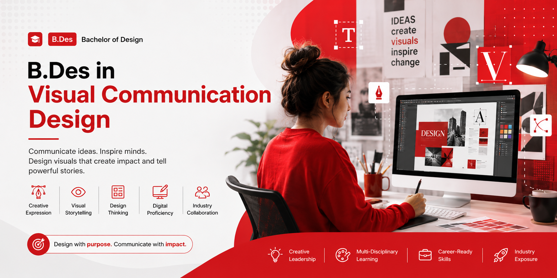 B.Des (Bachelor of Design) in Communication Design 
