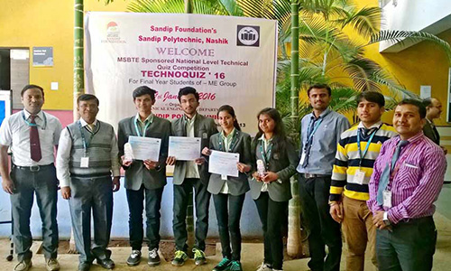 Winner Of Msbte Sponsored Technoquiz Competition-2016